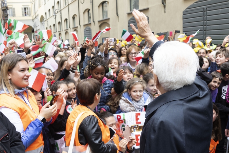 Il Presidente della Repubblica Sergio Mattarella ad Asti in occasione della cerimonia commemorativa del trentesimo anniversario della scomparsa dell’On. Giovanni Goria 
