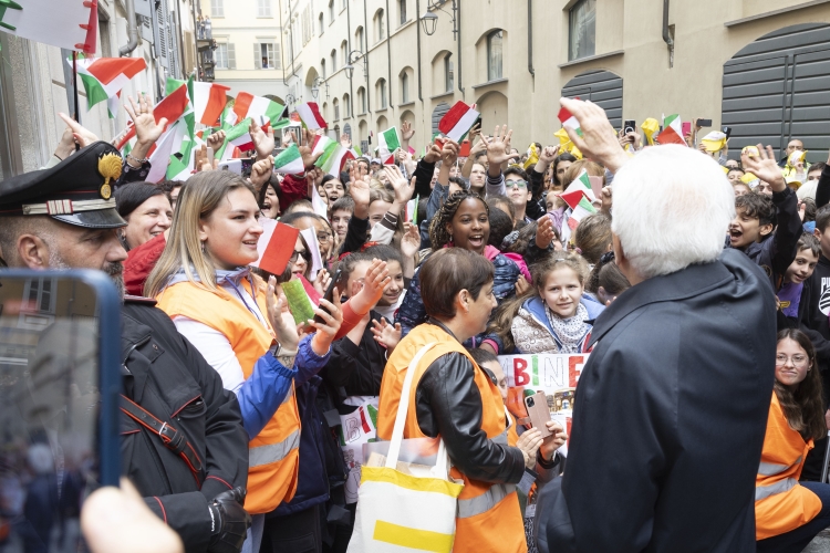 Il Presidente della Repubblica Sergio Mattarella ad Asti in occasione della cerimonia commemorativa del trentesimo anniversario della scomparsa dell’On. Giovanni Goria 
