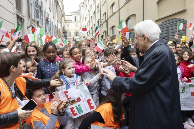 Il Presidente della Repubblica Sergio Mattarella ad Asti in occasione della cerimonia commemorativa del trentesimo anniversario della scomparsa dell’On. Giovanni Goria 
