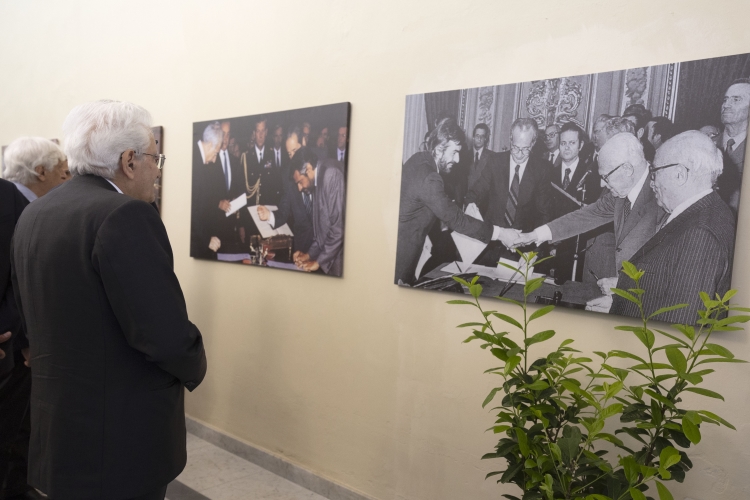 Il Presidente della Repubblica Sergio Mattarella visita la sede della Fondazione Giovanni Goria
