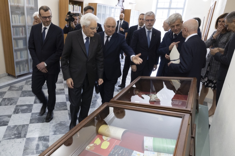 Il Presidente della Repubblica Sergio Mattarella visita la sede della Fondazione Giovanni Goria
