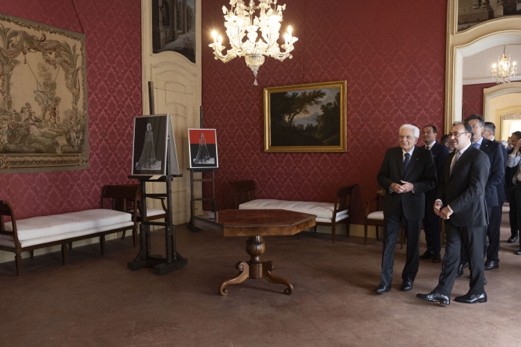 Il Presidente della Repubblica Sergio Mattarella visita Palazzo Alfieri
