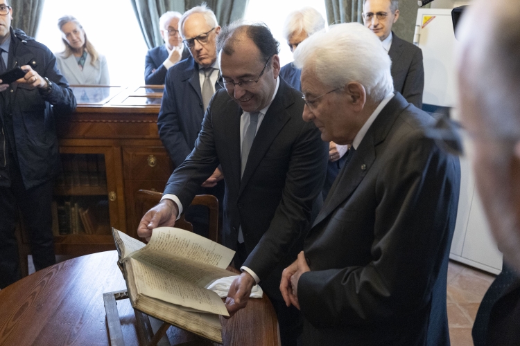 Il Presidente della Repubblica Sergio Mattarella visita Palazzo Alfieri
