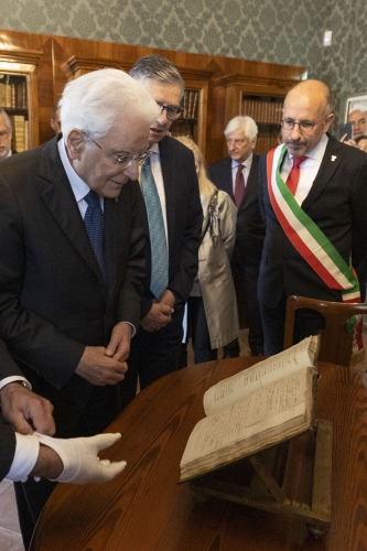 Il Presidente della Repubblica Sergio Mattarella visita Palazzo Alfieri

