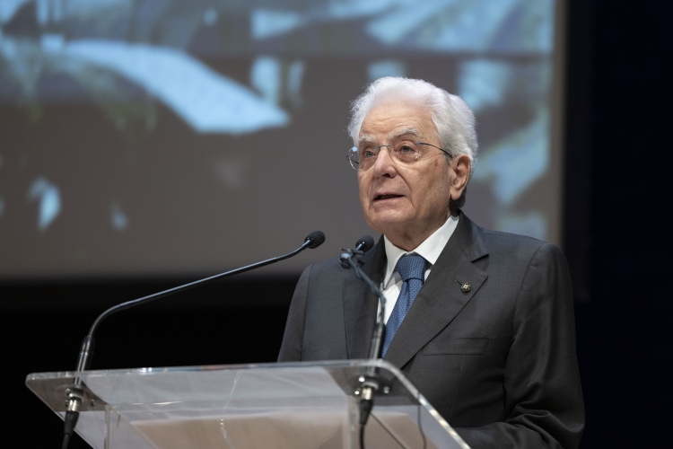 Il Presidente della Repubblica Sergio Mattarella alla cerimonia per il 50° anniversario della strage di Piazza della Loggia 