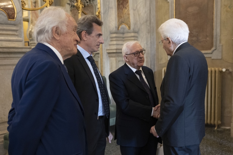 Il Presidente della Repubblica Sergio Mattarella al teatro Grande incontra i familiari delle vittime della strage di Piazza della Loggia
