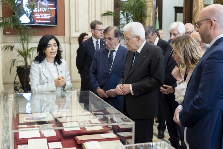 Il Presidente Sergio Mattarella visita l’esposizione dedicata a “Matteotti parlamentare”