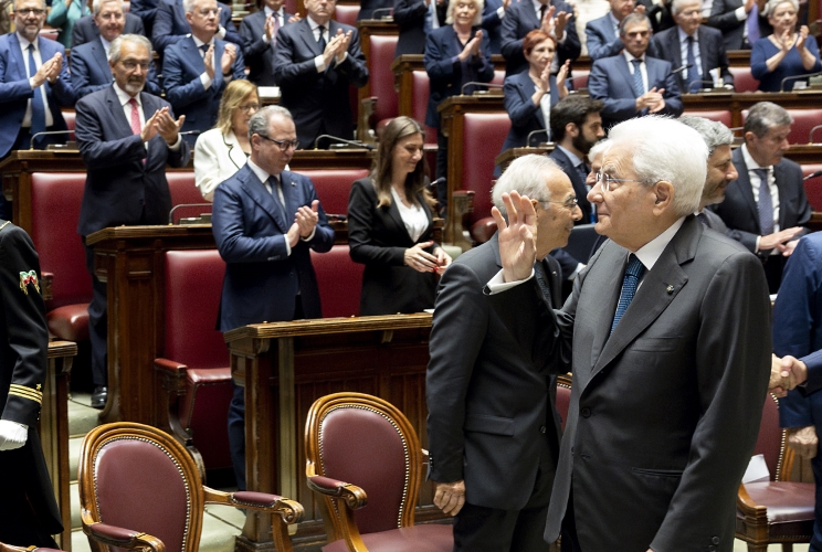 Il Presidente Sergio Mattarella in occasione della cerimonia commemorativa del centesimo anniversario della morte di Giacomo Matteotti
