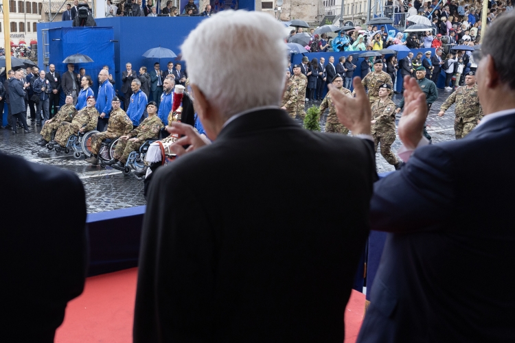 Il Presidente Sergio Mattarella alla Rivista Militare in occasione del 78° anniversario della Repubblica Italiana

