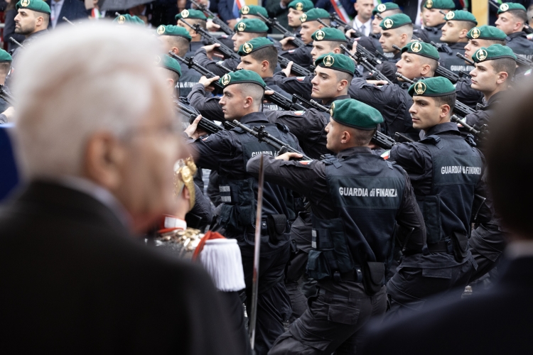 Il Presidente Sergio Mattarella alla Rivista Militare in occasione del 78° anniversario della Repubblica Italiana
