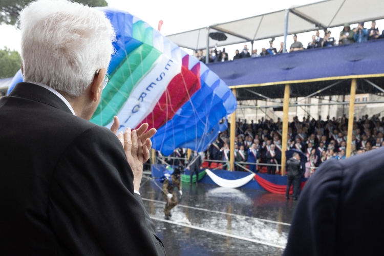 Il Presidente Sergio Mattarella alla Rivista Militare in occasione del 78° anniversario della Repubblica Italiana

