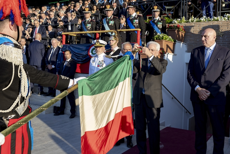Il Presidente Sergio Mattarella alla celebrazione del 210° anniversario di fondazione dell'Arma dei Carabinieri