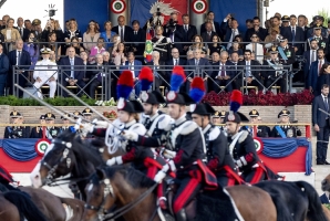 Il Presidente Sergio Mattarella alla celebrazione del 210° anniversario di fondazione dell'Arma dei Carabinieri