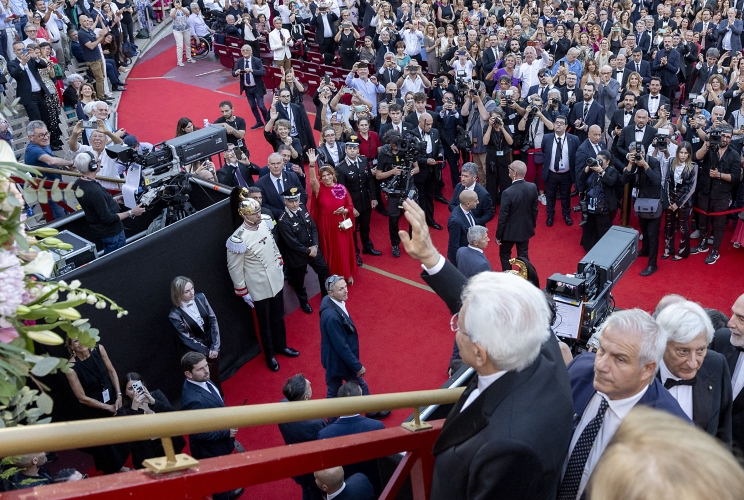 Il Presidente della Repubblica Sergio Mattarella all'Arena di Verona in occasione della rappresentazione del concerto "La grande Opera italiana patrimonio dell'umanità", diretto dal Maestro Riccardo Muti.
