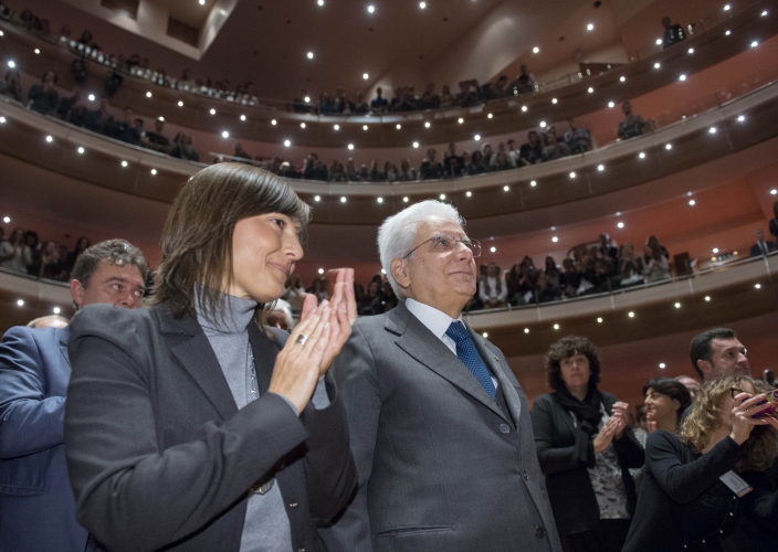 Il Presidente Sergio Mattarella alla cerimonia di inaugurazione del 40° anno accademico dell’Università di Udine