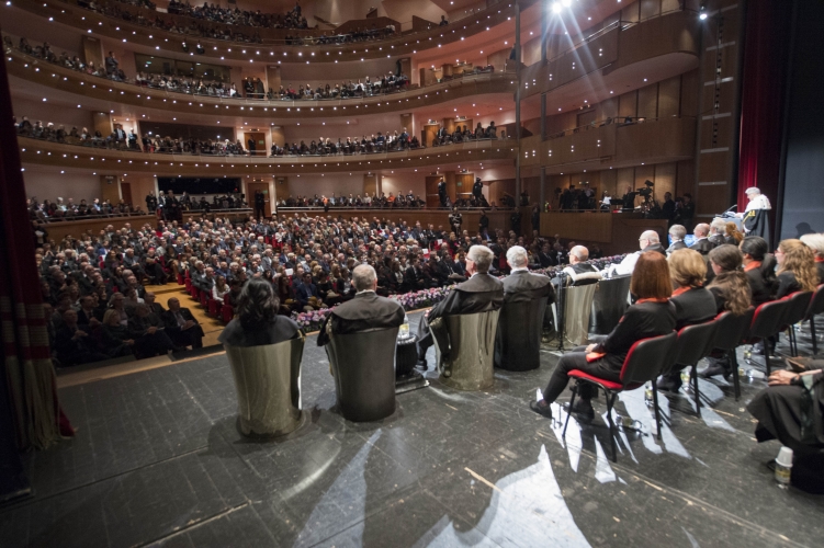 Il Presidente Sergio Mattarella alla cerimonia di inaugurazione del 40° anno accademico dell’Università di Udine