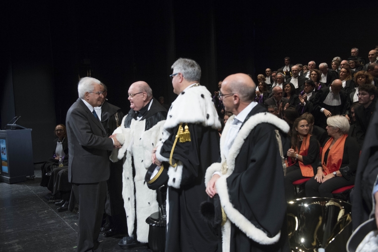 Il Presidente Sergio Mattarella nel corso del suo intervento 