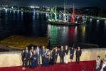 Esecuzione di alcuni brani musicali da parte dell'orchestra "Stefano Di Battista quintet" e onori navali da parte della nave Palinuro ai partecipanti del G7