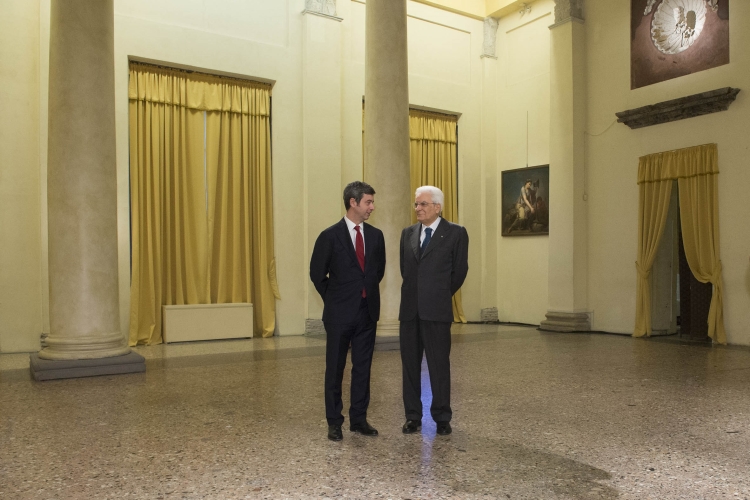 Il Presidente Sergio Mattarella con il Ministro della Giustizia Andrea Orlando 
