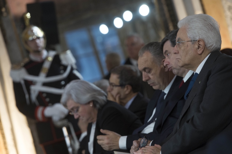 Il Presidente Sergio Mattarella in occasione della giornata conclusiva degli "Stati Generali lotta alle mafie"
