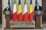 Conferenza stampa del Presidente Mattarella e del Presidente di Romania, Klaus Iohannis