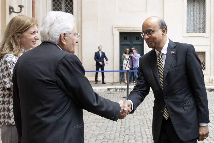 Il Presidente della Repubblica Sergio Mattarella, incontra Tharman Shanmugaratnam, Presidente della Repubblica di Singapore,in visita ufficiale  

