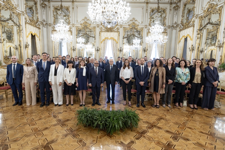 Il Presidente Sergio Mattarella incontra i Dirigenti del Ministero della cultura vincitori del corso-concorso di formazione dirigenziale
