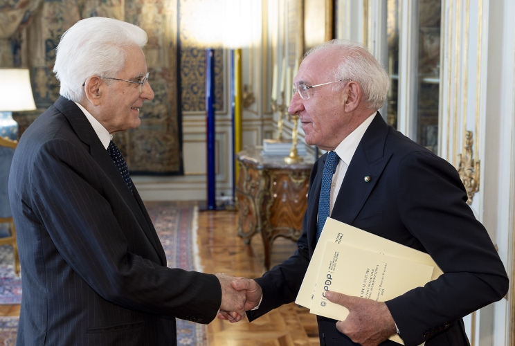 Il Presidente Sergio Mattarella accoglie Pasquale Stanzione, Garante per la protezione dei dati personali