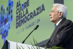 Il Presidente Mattarella alla cerimonia di apertura della Settimana Sociale dei Cattolici in Italia