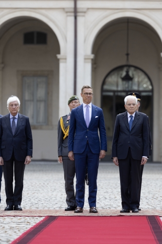 Il Presidente della Repubblica Sergio Mattarella con Alexander Stubb,Presidente della Repubblica di Finlandia, in visita ufficiale 
