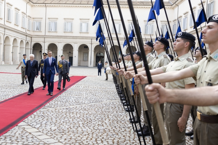 Il Presidente della Repubblica Sergio Mattarella con Alexander Stubb,Presidente della Repubblica di Finlandia, in visita ufficiale 
