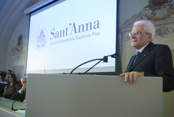 Il Presidente della Repubblica Sergio Mattarella alla Scuola Superiore Sant'Anna di Pisa 