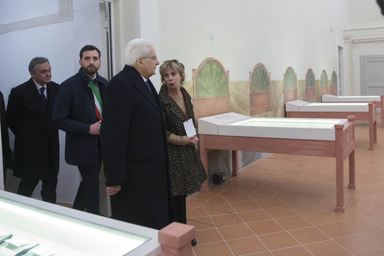 Il Presidente Sergio Mattarella visita il Museo dello Spedale del Ceppo