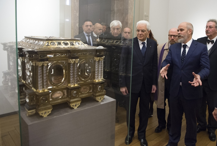 Il Presidente Sergio Mattarella visita il Museu Nacional de Arte Antiga
