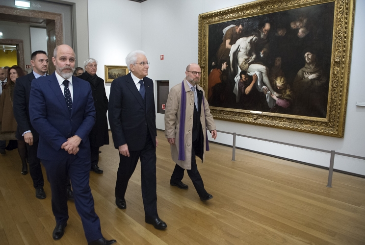 Il Presidente Sergio Mattarella visita il Museu Nacional de Arte Antiga