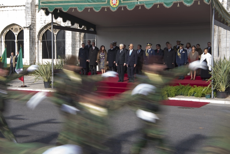 Il Presidente Sergio Mattarella con il Presidente della Repubblica Portoghese Marcelo Rebelo de Sousa 