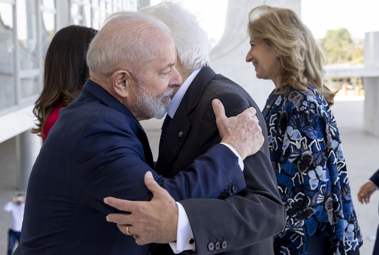 Il Presidente della Repubblica Sergio Mattarella con il Presidente della Repubblica Federativa del Brasile Luiz Inácio Lula da Silva.