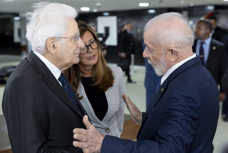 Il Presidente della Repubblica Sergio Mattarella con il Presidente della Repubblica Federativa del Brasile Luiz Inácio Lula da Silva.