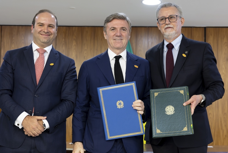 Il Presidente della Repubblica Sergio Mattarella e il Presidente della Repubblica Federativa del Brasile Luiz Inácio Lula da Silva, assistono alla firma di intese tra Italia e Brasile.