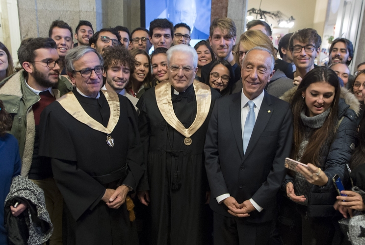 Mattarella all'università di Porto