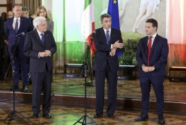 Porto Alegre- Il Presidente della Repubblica Sergio Mattarella  in occasione dell'incontro con la collettività italiana