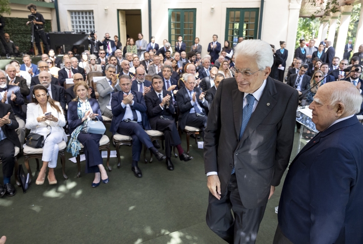 Il Presidente della Repubblica Sergio Mattarella al CEBRI.