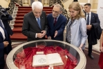Mattarella visita la Biblioteca Nazionale
