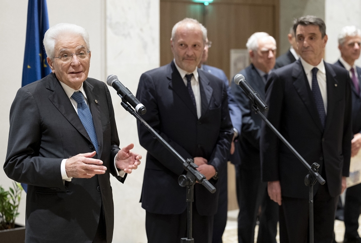 Rio de Janeiro -  Il Presidente della Repubblica Sergio Mattarella nel corso dell'incontro con la collettività italiana