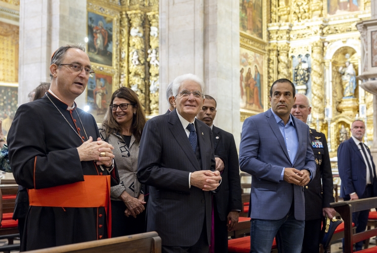 Il Presidente Sergio Mattarella visita la Cattedrale di Salvador