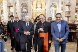 Il Presidente Sergio Mattarella visita la Cattedrale di Salvador