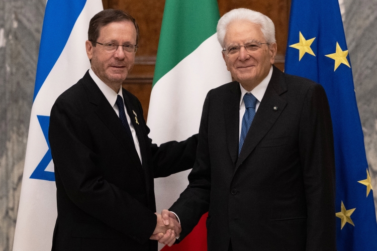 Il Presidente Mattarella con Isaac Herzog, Presidente dello Stato di Israele