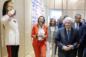 Il Presidente della Repubblica Sergio Mattarella visita "Casa Italia"