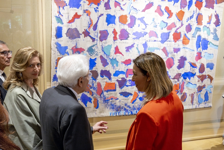 Il Presidente della Repubblica Sergio Mattarella visita "Casa Italia"