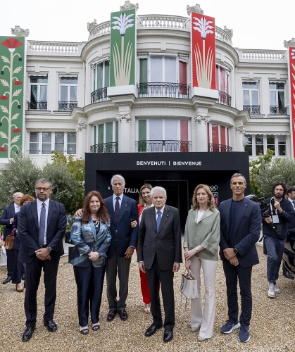 Il Presidente della Repubblica Sergio Mattarella visita "Casa Italia"